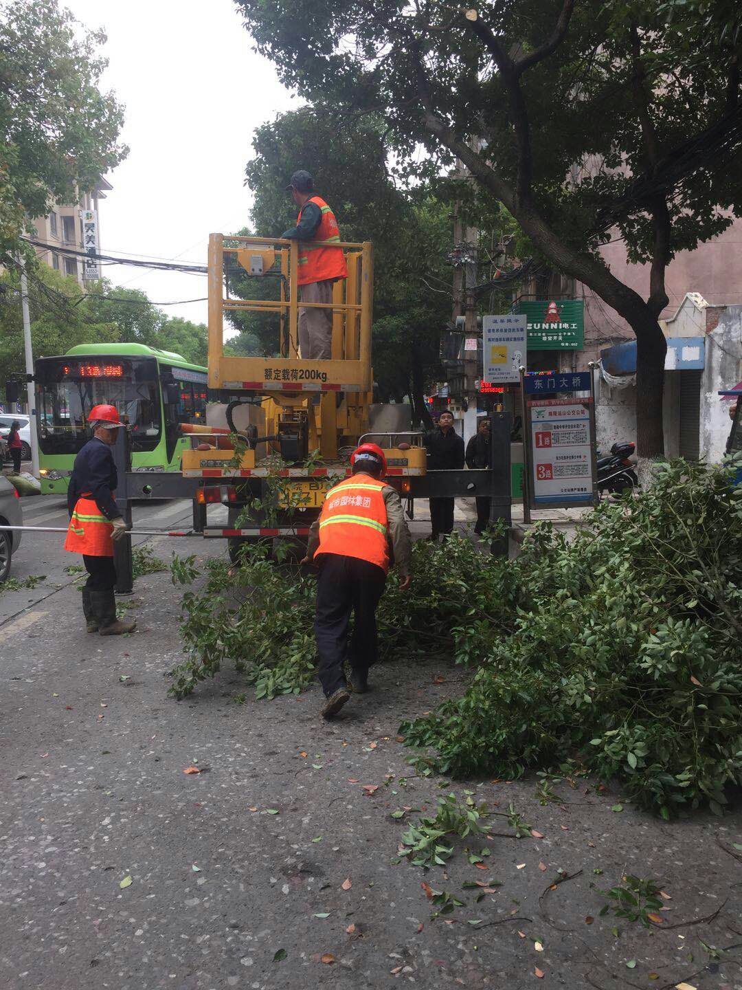 近日，我公司根據(jù)南陵縣市政園林所通知，組織安排人員車輛協(xié)助市政園林所路燈科修剪陵陽路兩側(cè)遮擋路燈照明的樹枝。此項工作持續(xù)了三天，消除了因路燈光照不足帶來的夜間通行安全隱患問題，受到沿線居民一致好評。
